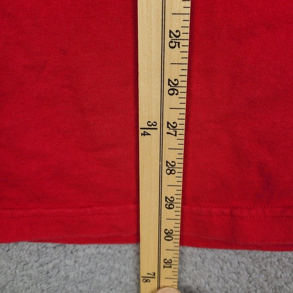 Tommy Jeans T-Shirt Mens‎ XL Red Hilfiger Spell Out Tee Short Sleeve - Picture 10 of 10